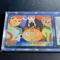 CGC 7.5 Topps Mewtwo Strikes Back: The Story of Mewtwo #24 RAINBOW FOIL Card psa - Image 1