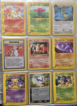 Vintage Pokemon Cards Holo Collection Lot WOTC, Aquapolis, Base Set, 1st Ed, Ex - Image 3