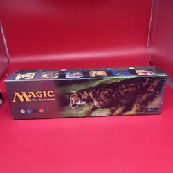MTG Magic the Gathering Vintage Multiverse Card Storage Box King Cheetah - Image 1