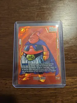 Majin Buu SB01-033 Gold Alternate Art Dragon Ball Manga Booster Card Fusion Worl - Image 1