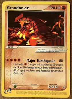 Pokemon TCG 2003 Black Star Promo Groudon ex Card 002 - Image 1