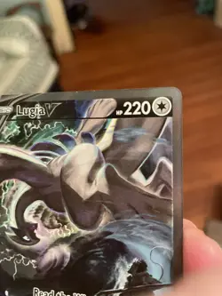 Pokemon TCG Lugia v Alt Art 186/195 Silver Tempest Card, Near Mint Condition - Image 4