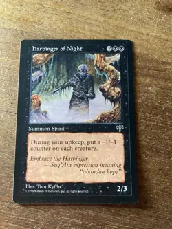 MTG Harbinger of Night Artist Proof Tom Kyffin LP Mirage Reserved List AP - Image 1