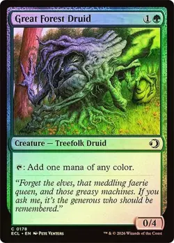 NM Foil Great Forest Druid, MTG, Lorwyn Eclipsed, Magic the Gathering, 178 - Image 1