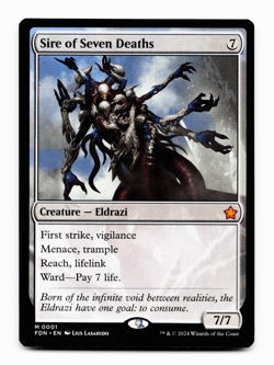 Sire Of Seven Deaths [Foundations] Magic MTG - Mythic FDN NM - Image 1