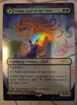 WOTC MtG Magic the Gathering Esika, God of the Tree (MR) (Foil) Lightly Played - Image 1