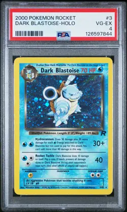 PSA 4 2000 Pokemon Rocket #3 Dark Blastoise Holo - Image 1