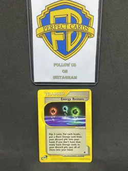 POKEMON EXPEDITION ENERGY RESTORE UNCOMMON 141/165 NM ENG - Image 1