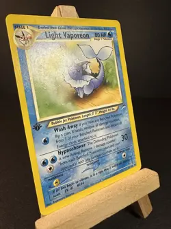 Pokemon Light Vaporeon 52/105 1st Edition Neo Destiny LP - Image 3