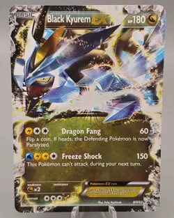 Pokemon TCG Black Kyurem-EX BW Black Star Promos BW62 Holo Promo HP NM - Image 1