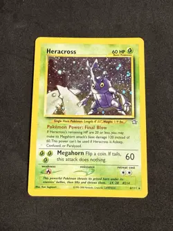 Pokemon Neo Genesis Unlimited Heracross - 6/111 - Holo - (MP) - Image 2
