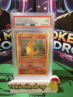 2016 Pokemon XY Charmander Holo Evo Cosmos Toys R Us PSA 9 - Image 1