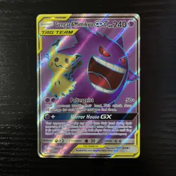 Pokemon TCG Gengar & Mimikyu GX (Full Art) 164/181 SM Team Up LP-NM - Image 1
