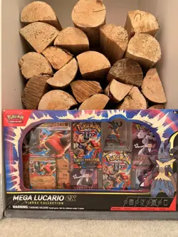 Pokemon TCG Mega Lucario ex Figure Collection Sealed - Image 1