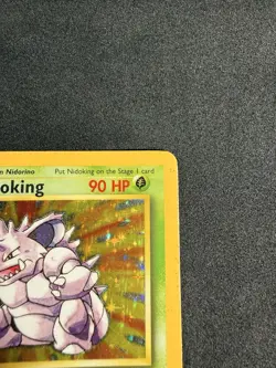 Nidoking 11/102, Base Set Unlimited Holo Rare, 1999 Vintage Pokemon TCG, LP-MP - Image 4