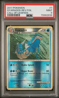 PSA 9 Pokemon Gyarados Reverse Holo Call of Legends #7 - Image 3