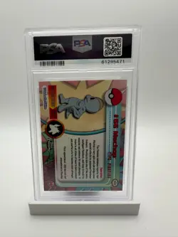 2000 Topps Chrome Pokemon HOLO #66 MACHOP PSA 7 - Image 2