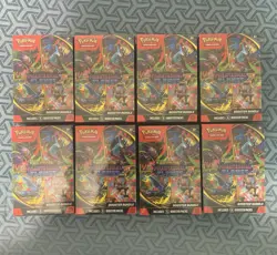 (LOT OF 8) Pokemon Mega Evolution Phantasmal Flames Booster Bundle Sealed - Image 1