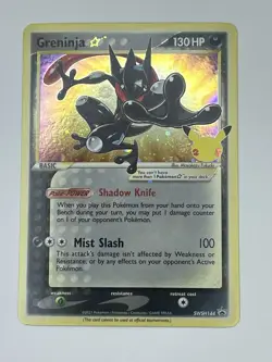 Pokemon TCG Holo Greninja Gold star Celebrations NM Condition FREE Shipping - Image 1