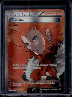 2014 Pokemon XY Flashfire Lysandre #104/106 Full Art - Image 1