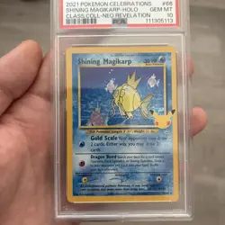 Pokemon Shining Magikarp Holo Celebrations Classic Collection 66/64 PSA 10 - Image 1