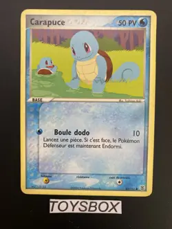Carte Pokemon Carapuce 82/112 / Bloc EX Rouge Feu Vert Feuille / Bon Etat FR - Image 2