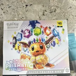 Pokemon Scarlet & Violet Prismatic Evolutions Elite Trainer Box Eevee Promo - Image 1