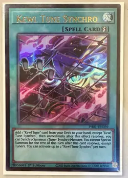 Yugioh! 1x Kewl Tune Synchro PHRE-EN039 Ultra Rare 1st Ed NM - Image 1