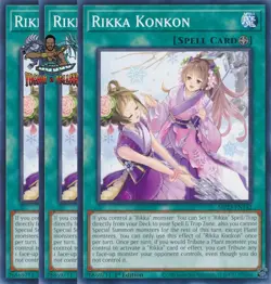Yugioh! 3x Rikka Konkon MP23-EN142 Common 1st Ed NM - Image 1