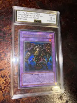 Ags 9.5 PSA 9 Thousand-Eyes Restrict Pharaoh's Servant 1st Edition YUGIOH - Image 1
