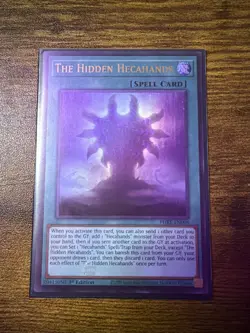 Yugioh! 1x The Hidden Hecahands PHRE-EN008 Ultra Rare 1st Ed NM - Image 1