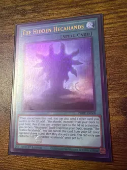 Yugioh! 1x The Hidden Hecahands PHRE-EN008 Ultra Rare 1st Ed NM - Image 3