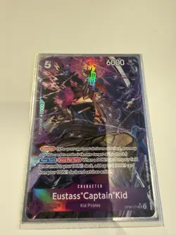 Eustass” Captain” Kid Alternative Art Super Rare One Piece TCG English Blocker - Image 1