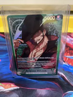 Dracule Mihawk - OP14-020 (Alternate Art) OP14-020 The Azure Sea's Seven Foil - Image 1
