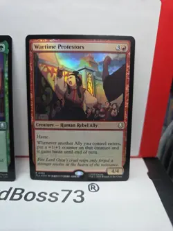 Wartime Protestors Avatar: The Last Airbender Foil 0160 + Free Foil Card - Image 1