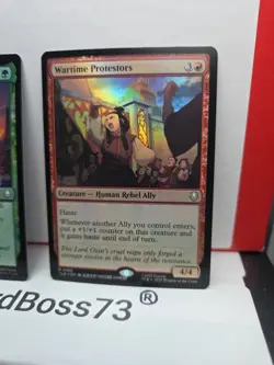 Wartime Protestors Avatar: The Last Airbender Foil 0160 + Free Foil Card - Image 2