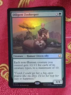FOIL DILIGENT ZOOKEEPER Avatar: The Last Airbender Magic The Gathering MTG Card - Image 1