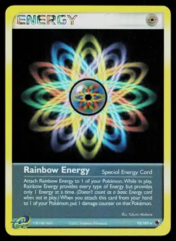 Pokemon Card - Rainbow Energy Ruby and Sapphire 95/109 Rare Reverse Holo - Image 1