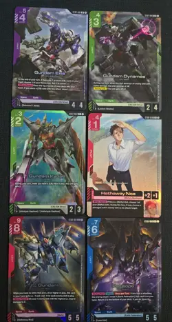 gundam card game mixed card lot - LRs and *'s - all mint. - Image 2