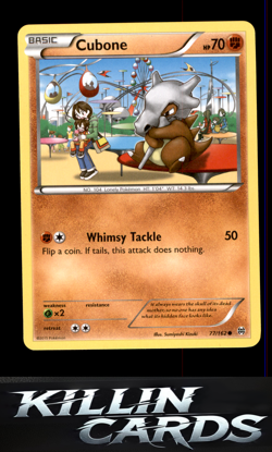 Cubone 77/162 Pokemon Common XY - BREAKthrough Card LP - Image 1