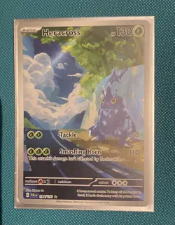 Pokemon Card Heracross 194/193 Paldea Evolved Holo Illustration Rare Near Mint - Image 1