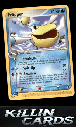 Pelipper 19/109 Pokemon Rare Ruby and Sapphire Card LP - Image 1