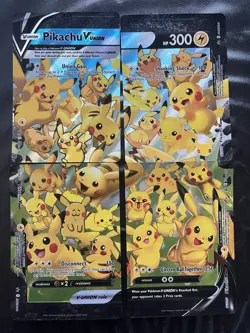 Pikachu V-Union [Set of 4] SWSH: Sword & Shield Promo Cards Holo - Image 1