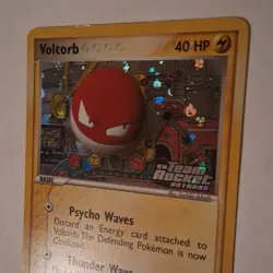 Pokemon Voltorb EX Team Rocket Returns 80/109 Reverse Holo 40HP 2004 TCG Card - Image 3
