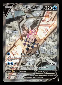 Origin Forme Palkia V 167/189 Alternate Art Astral Radiance Pokemon Card - Image 1