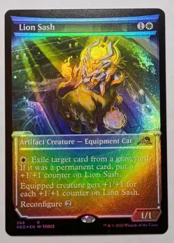 MTG - Lion Sash - Kamigawa: Neon Dynasty 368 - Showcase Foil Rare - Image 1