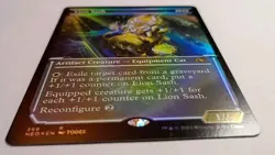 MTG - Lion Sash - Kamigawa: Neon Dynasty 368 - Showcase Foil Rare - Image 3