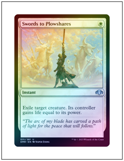 1x Swords to Plowshares, Foil, Magic the Gathering MTG NM - Image 1