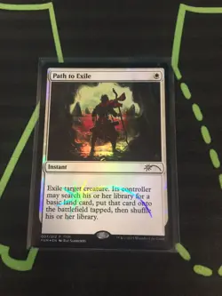 MTG Magic The Gathering Path To Exile Foil Promo White Instant Removal Commander - Image 1