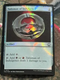 MTG - 1x Talisman of Indulgence - Ripple Foil / Modern Horizons 3 Commander - Image 1